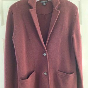 J. Crew Classic Sweater Blazer, Burgundy, size XS